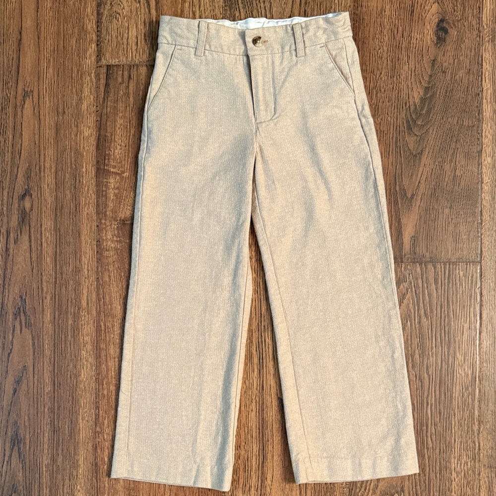 Janie and Jack khaki boys cotton suit Pants